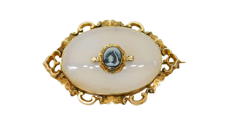 Antique Gold Brooch & Stick Pin