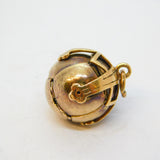 9ct Gold & Sterling Silver Large Masonic Ball Cross Fob Pendant Antique c1900