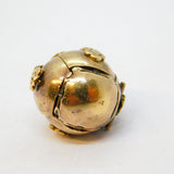 9ct Gold & Sterling Silver Large Masonic Ball Cross Fob Pendant Antique c1900