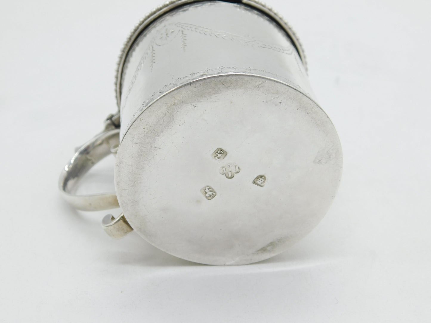 George III Sterling Silver Labelled 'Mustard' Pot Antique 1765 London