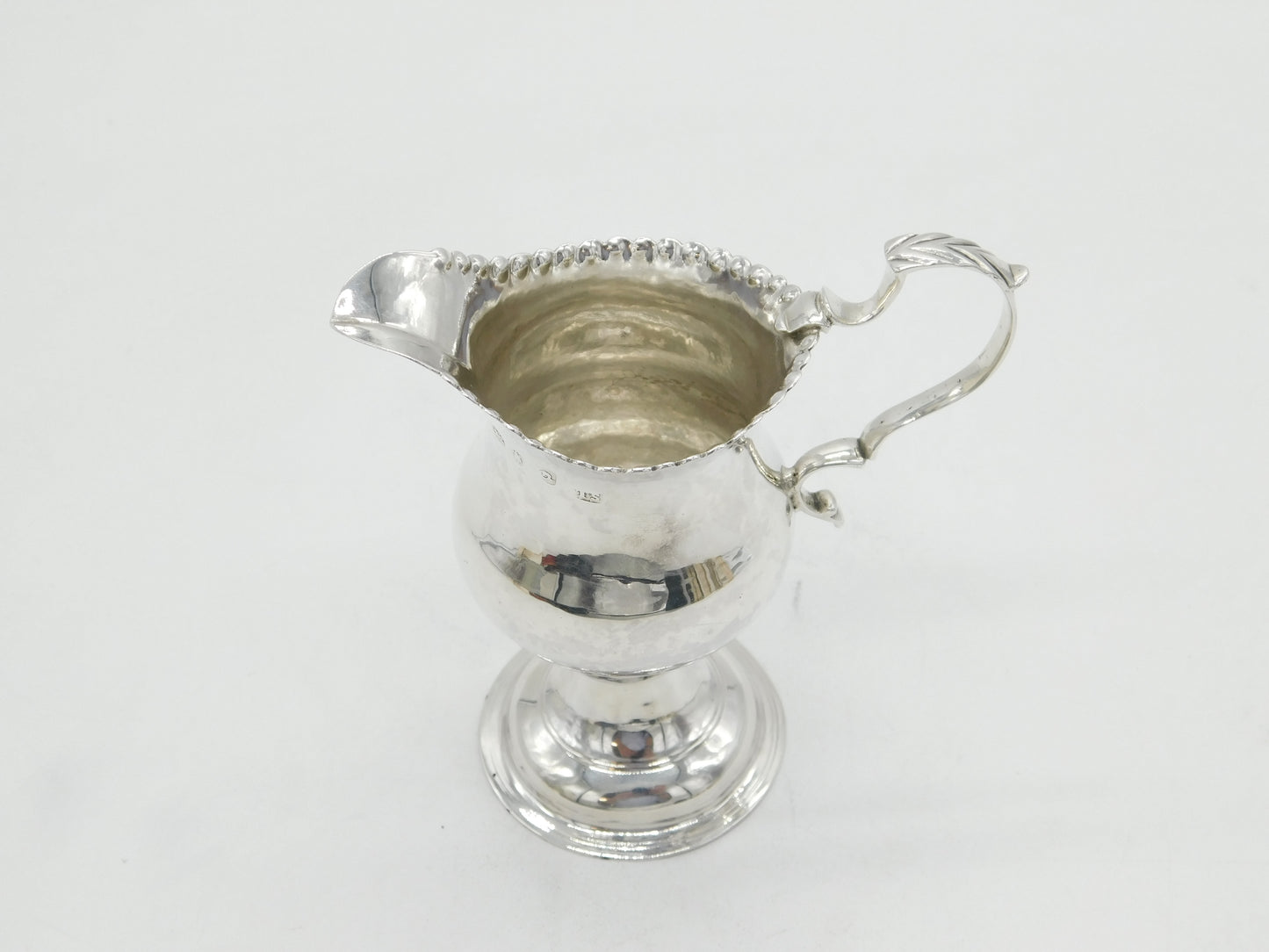 George III Sterling Silver Pedestal Cream Jug Antique 1771 London T. Shepperd