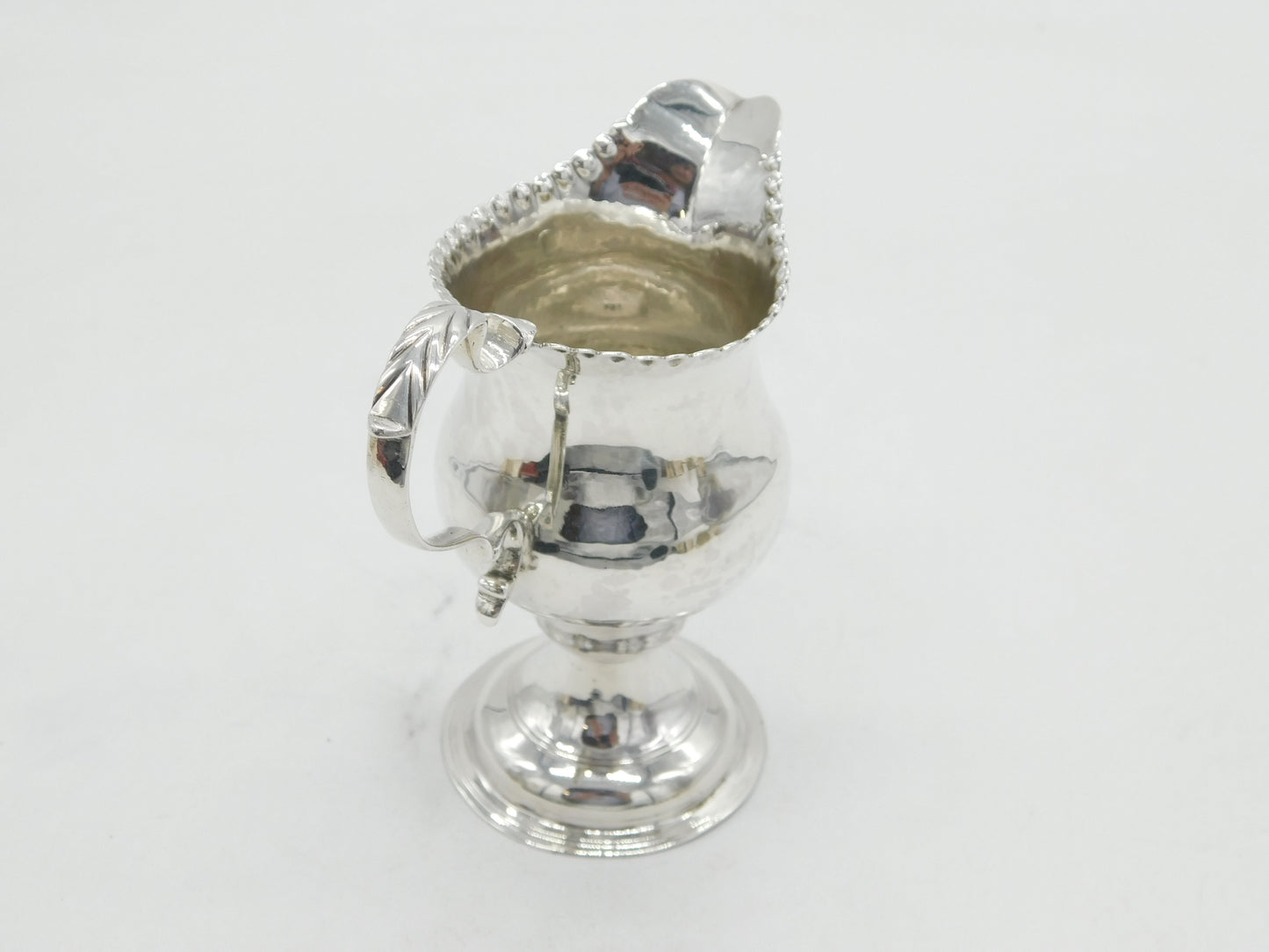 George III Sterling Silver Pedestal Cream Jug Antique 1771 London T. Shepperd