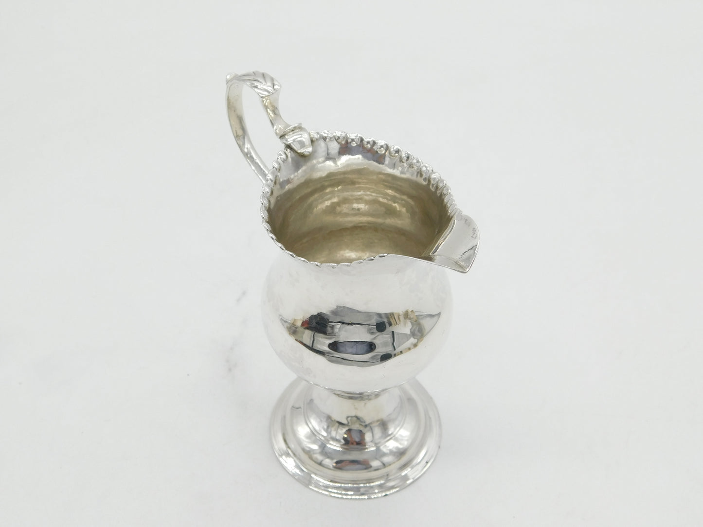 George III Sterling Silver Pedestal Cream Jug Antique 1771 London T. Shepperd