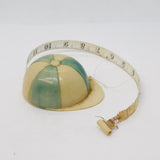Bakelite Blue-White Novelty Jockey Cap Tape Measure Antique c1920 Art Deco