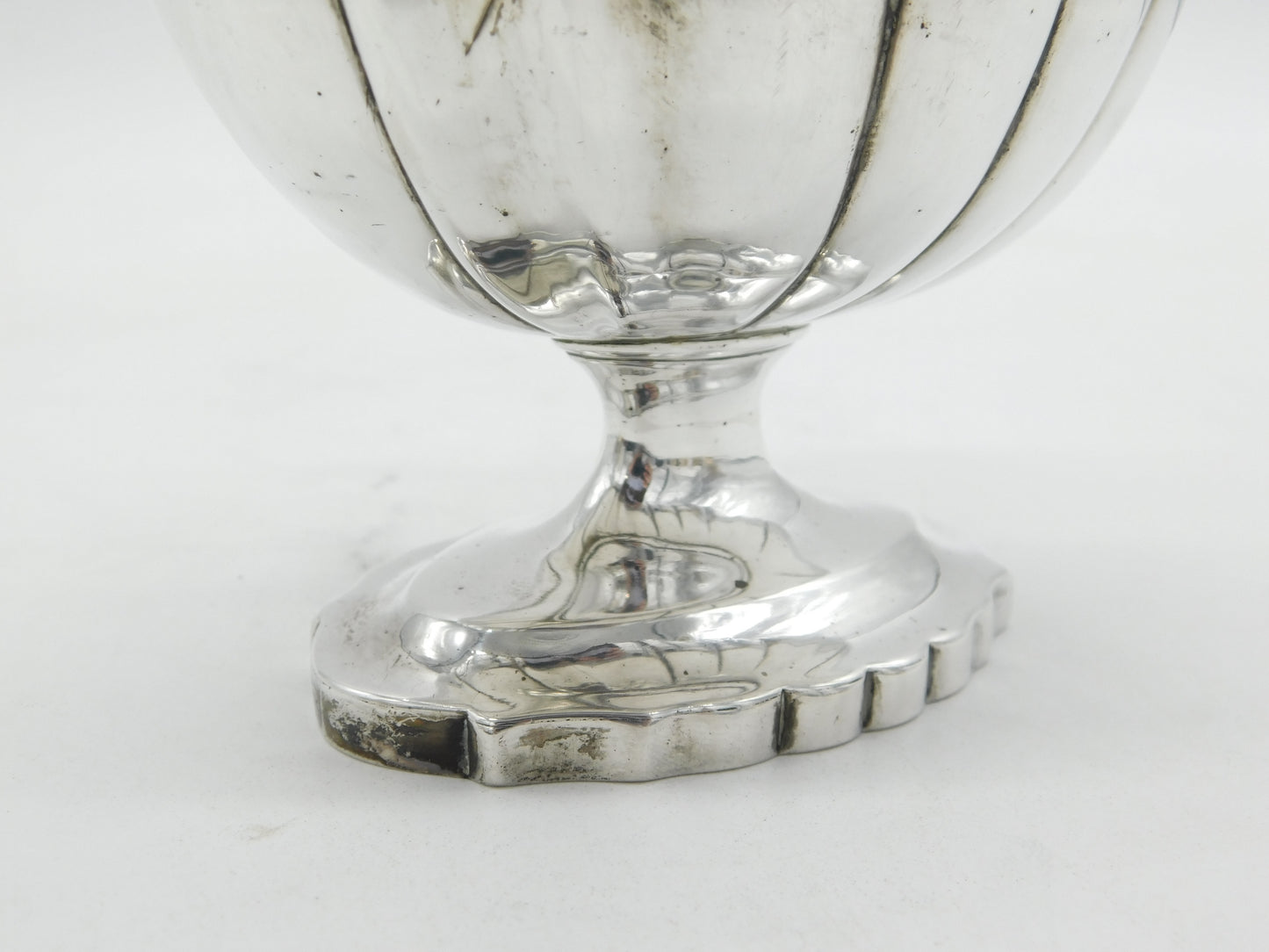 George III Sterling Silver Swing Handled Fluted Sweet Treat Basket Antique 1795 London