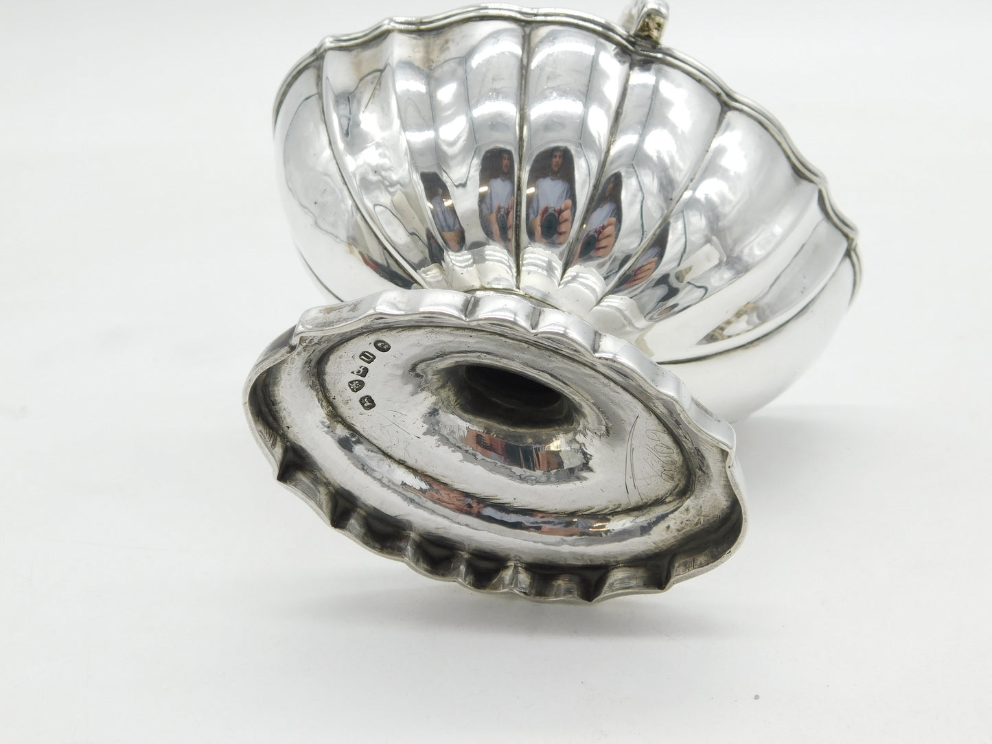 George III Sterling Silver Swing Handled Fluted Sweet Treat Basket Antique 1795 London