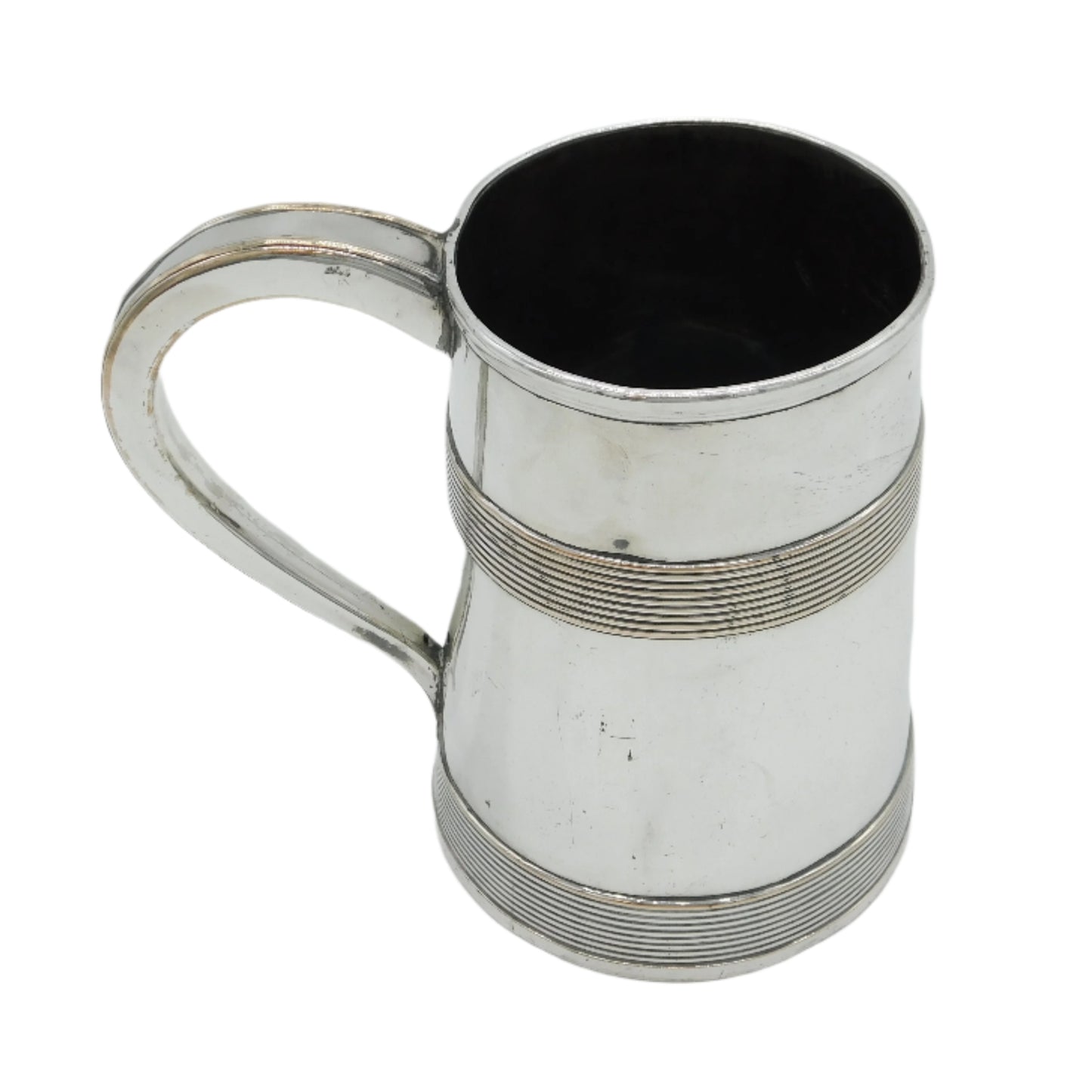 George III Old Sheffield Silver Plated Quart Tankard Mug Antique c1785