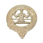 Scottish Large Sterling Silver Clan Murray Kilt Brooch Vintage 1960 Edinburgh