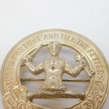 Scottish Large Sterling Silver Clan Murray Kilt Brooch Vintage 1960 Edinburgh