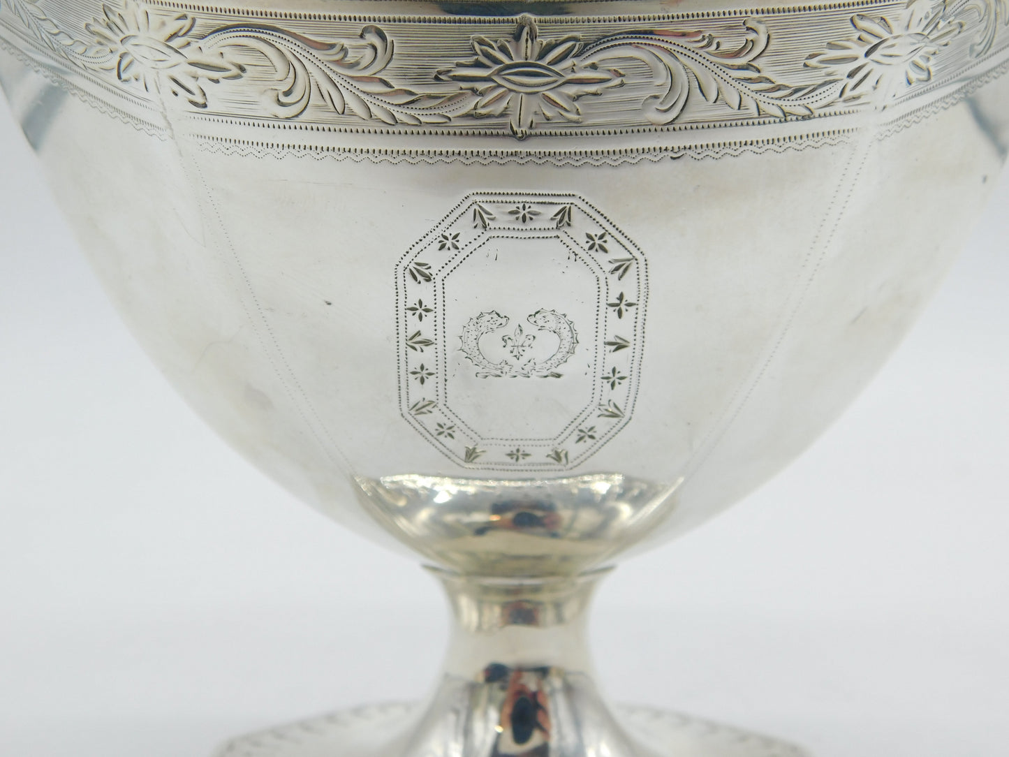 George III Sterling Silver Crested Sweet-Treat Basket Antique 1788 London