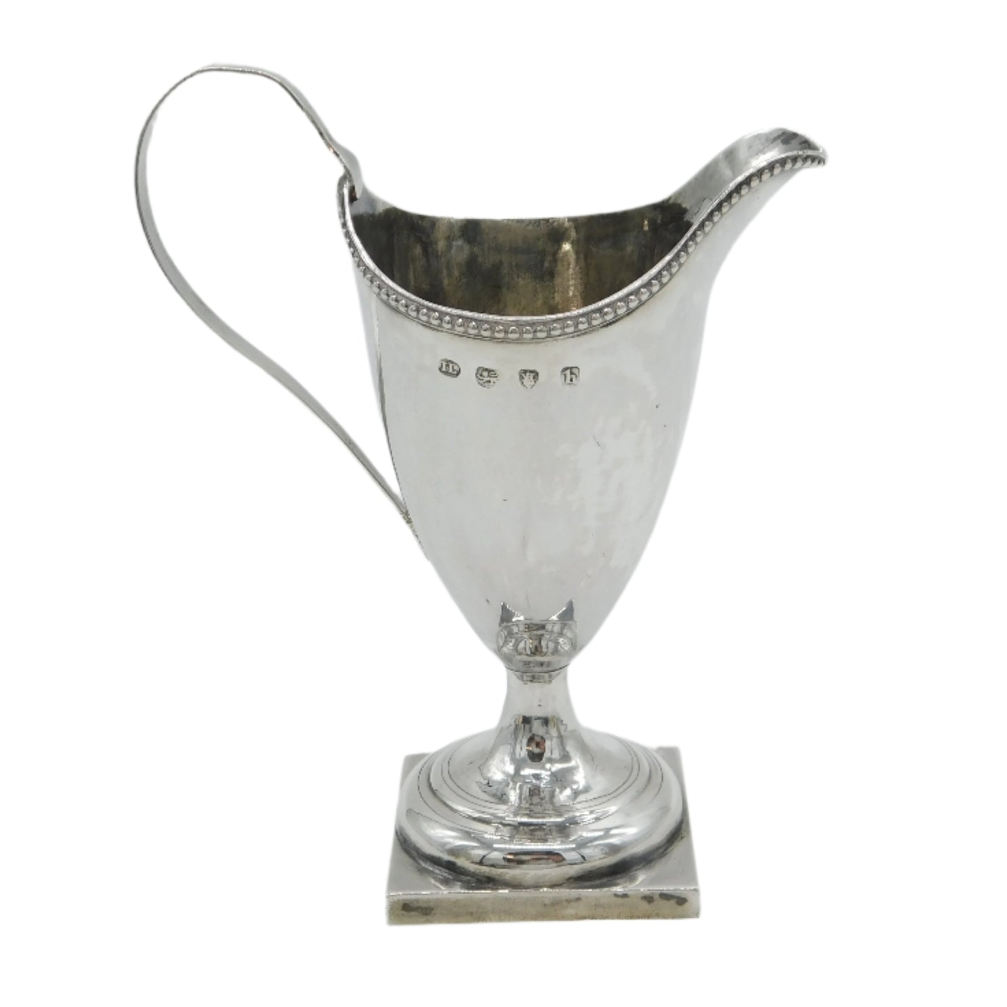 George III Sterling Silver Helmet Cream Jug Antique 1783 London John Lambe