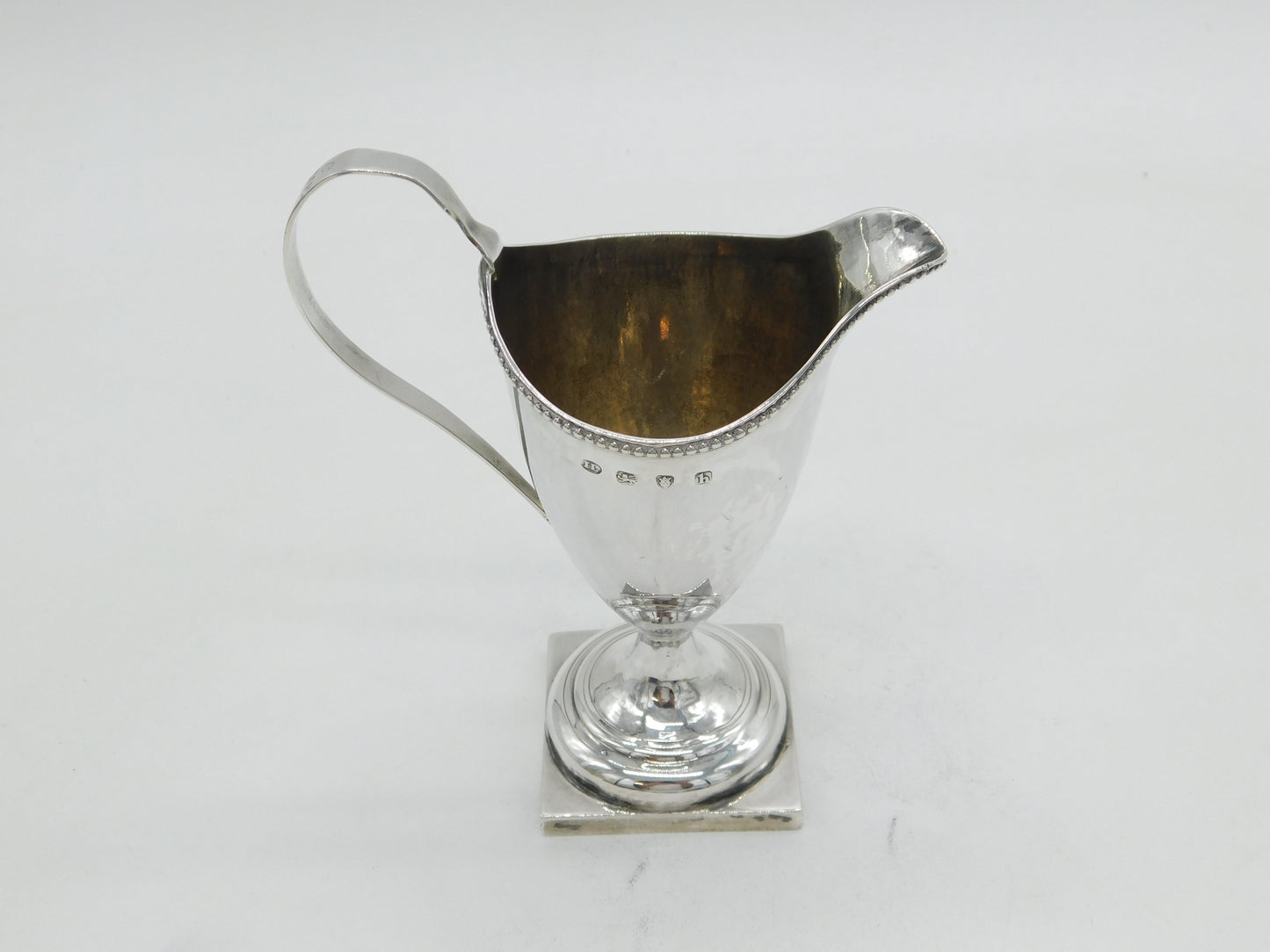 George III Sterling Silver Helmet Cream Jug Antique 1783 London John Lambe