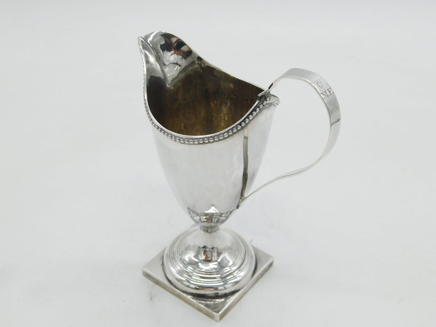 George III Sterling Silver Helmet Cream Jug Antique 1783 London John Lambe