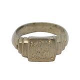 WWII-era Sterling Silver 'Tunis' North Africa Souvenir Ring Antique c1942