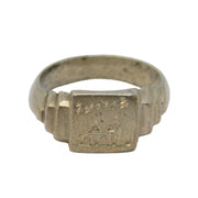 WWII-era Sterling Silver 'Tunis' North Africa Souvenir Ring Antique c1942