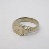 WWII-era Sterling Silver 'Tunis' North Africa Souvenir Ring Antique c1942