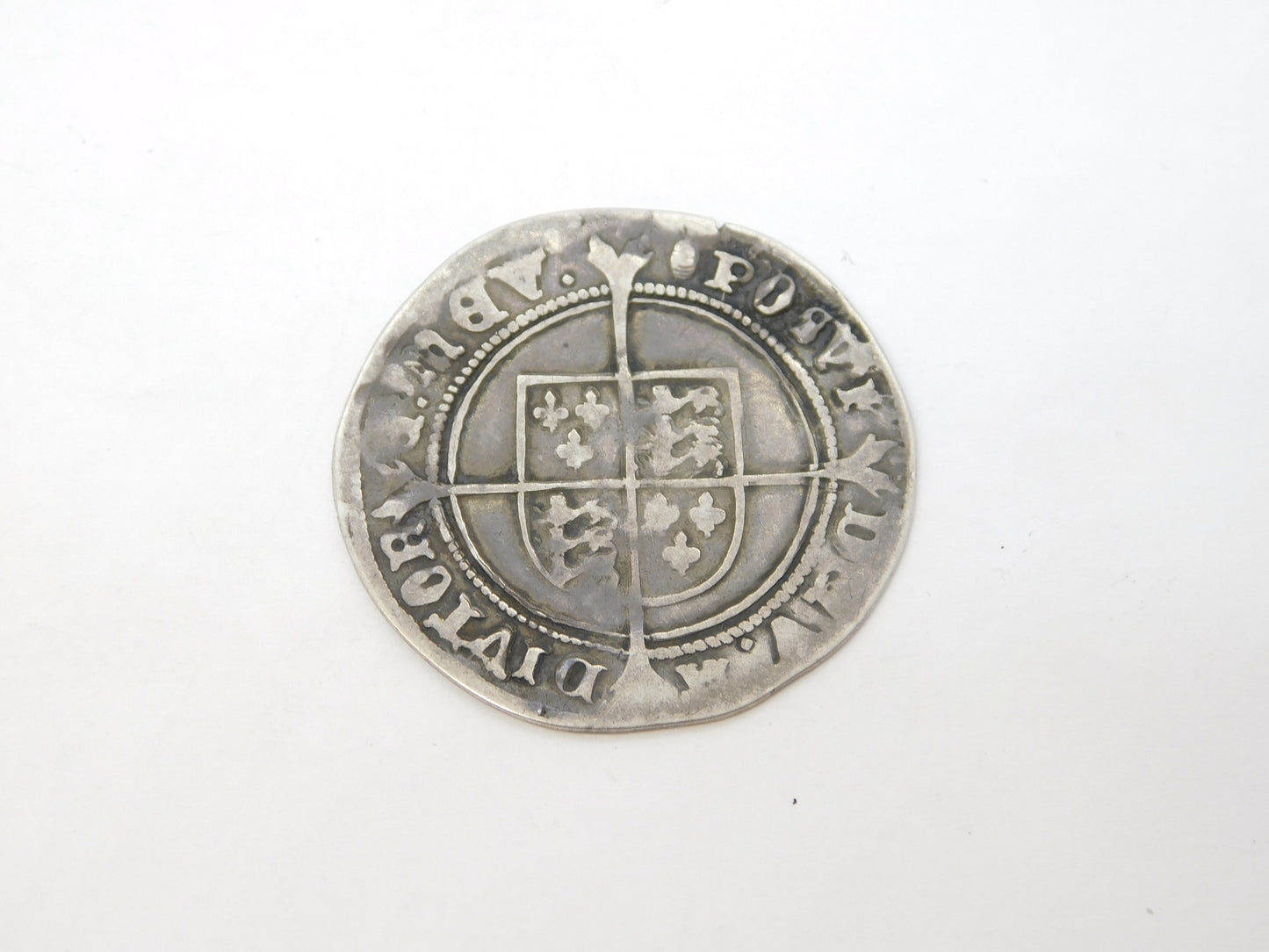 King Edward VI Fine Silver Issue Shilling 1551-53 Fair Condition Antique
