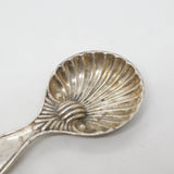 Sterling Silver Scallop Shell Tea Caddy Spoon Antique 1915 Sheffield Art Deco