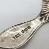 Sterling Silver Scallop Shell Tea Caddy Spoon Antique 1915 Sheffield Art Deco