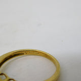 9ct Gold, Citrine, Topaz & Garnet Five-Stone Dress Ring Vintage 2006 Birmingham