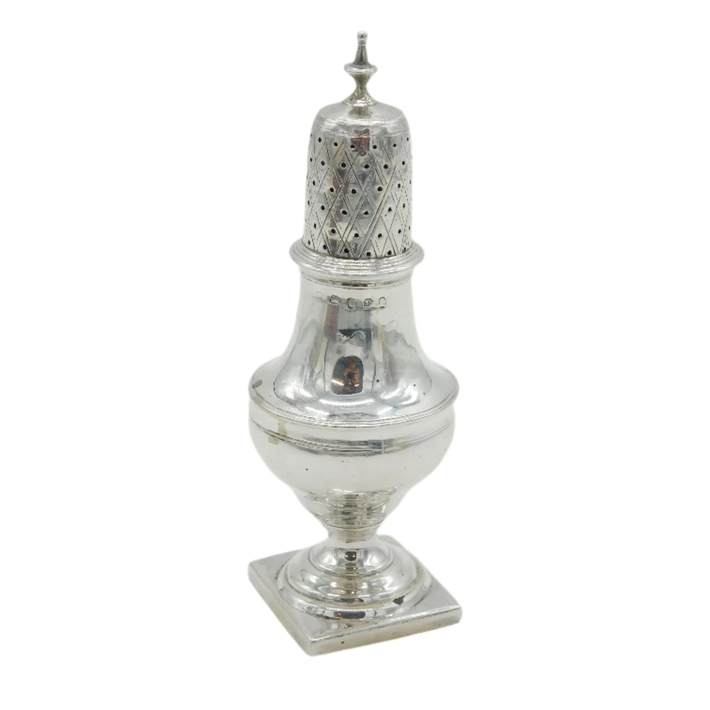 George III Sterling Silver Muffineer or Pepperette Antique 1802 London