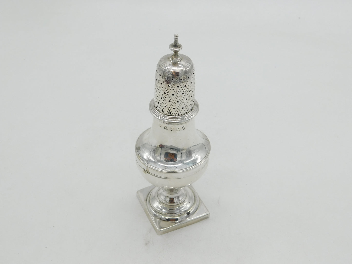George III Sterling Silver Muffineer or Pepperette Antique 1802 London