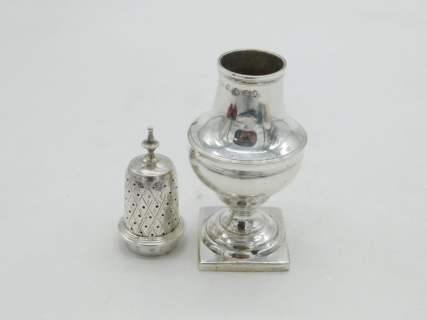 George III Sterling Silver Muffineer or Pepperette Antique 1802 London