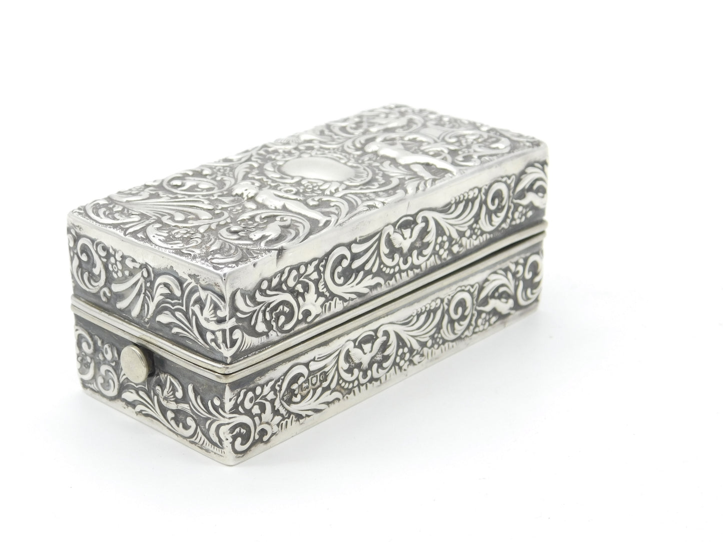 Victorian Sterling Silver Hair Curling Box Set Antique 1899 London Mappin Bros