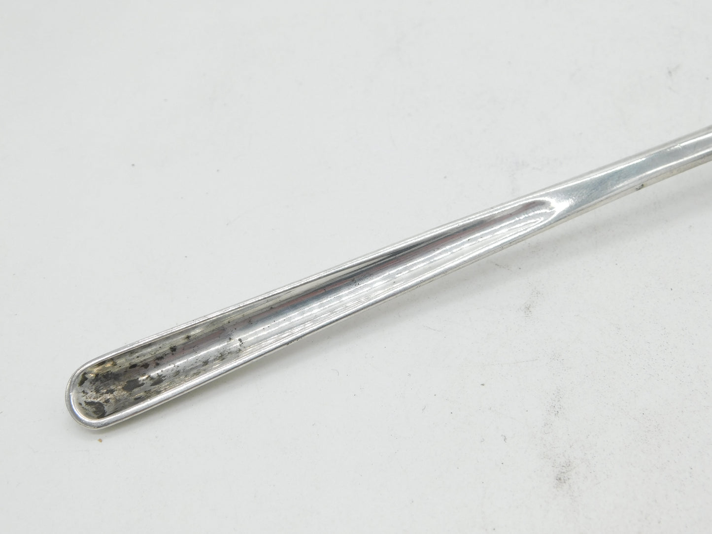 George III Sterling Silver Heraldic Crest Bone Marrow Scoop Antique 1814 London