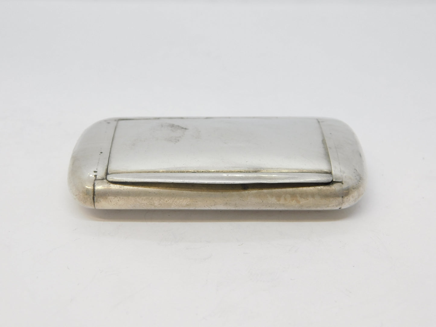 Victorian Sterling Silver Snuff Box Antique 1846 Birmingham George Unite