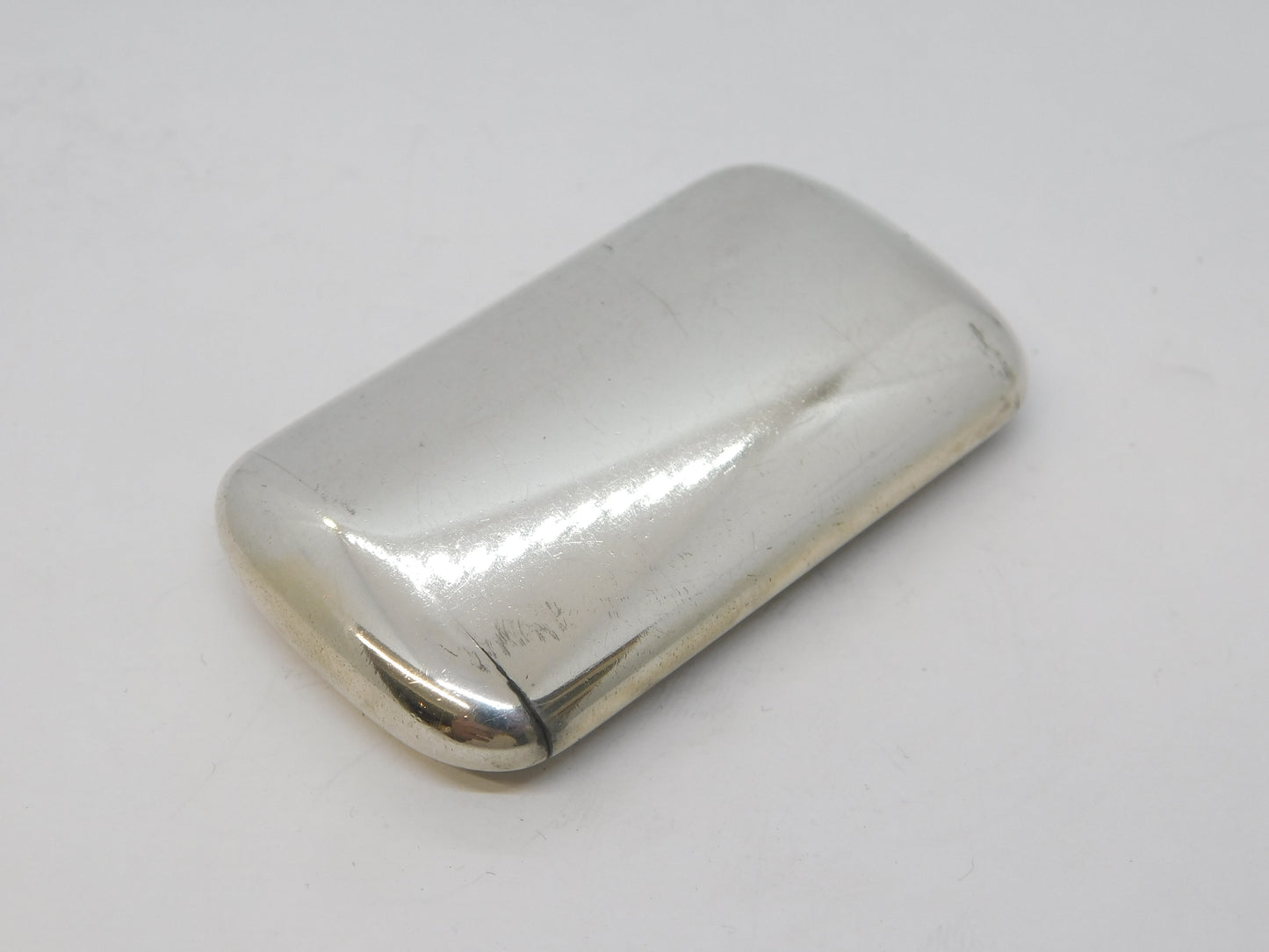 Victorian Sterling Silver Snuff Box Antique 1846 Birmingham George Unite