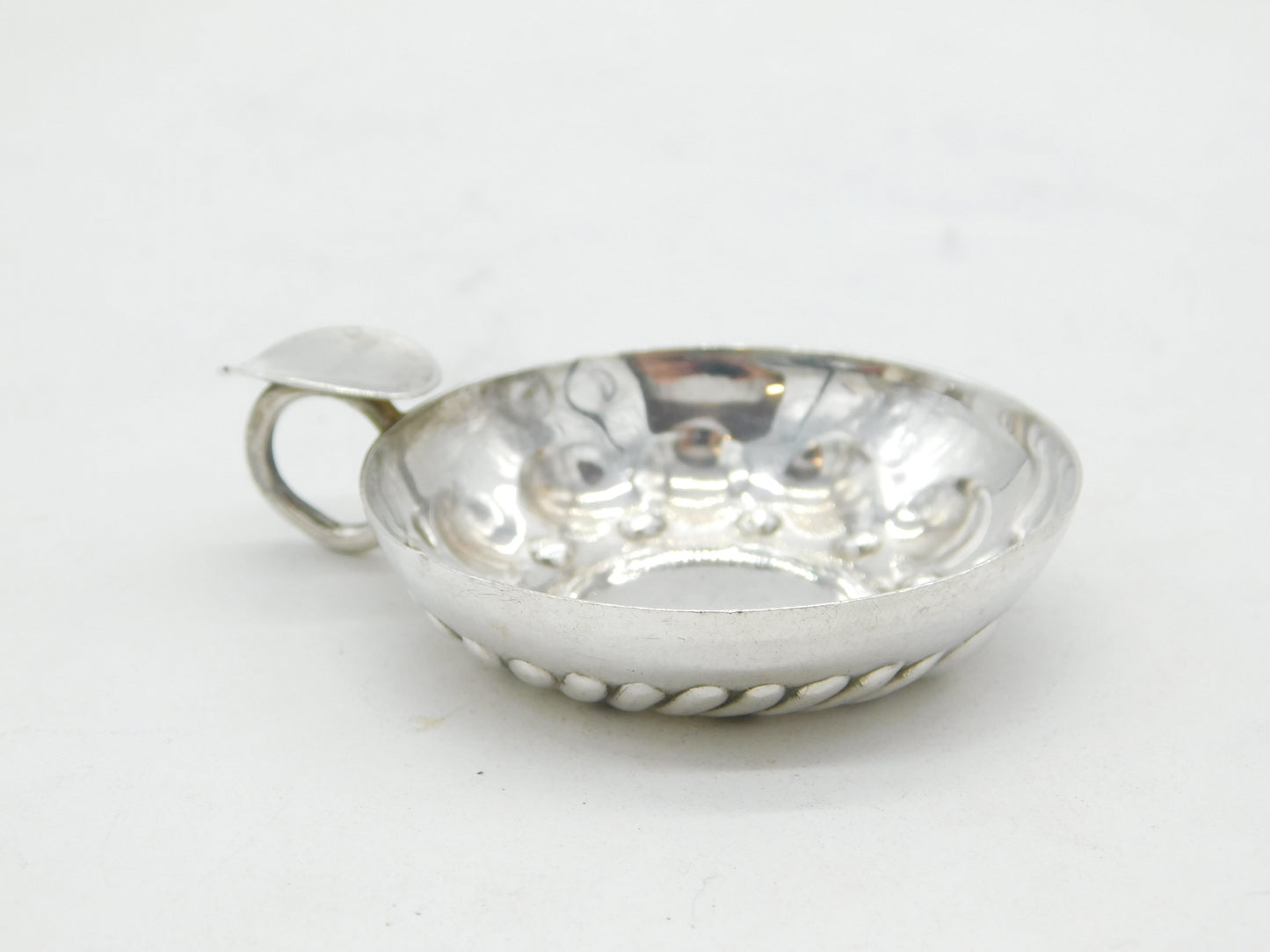 19th Century French .950 Silver Small Tastevin Wine Cup Antique c1880