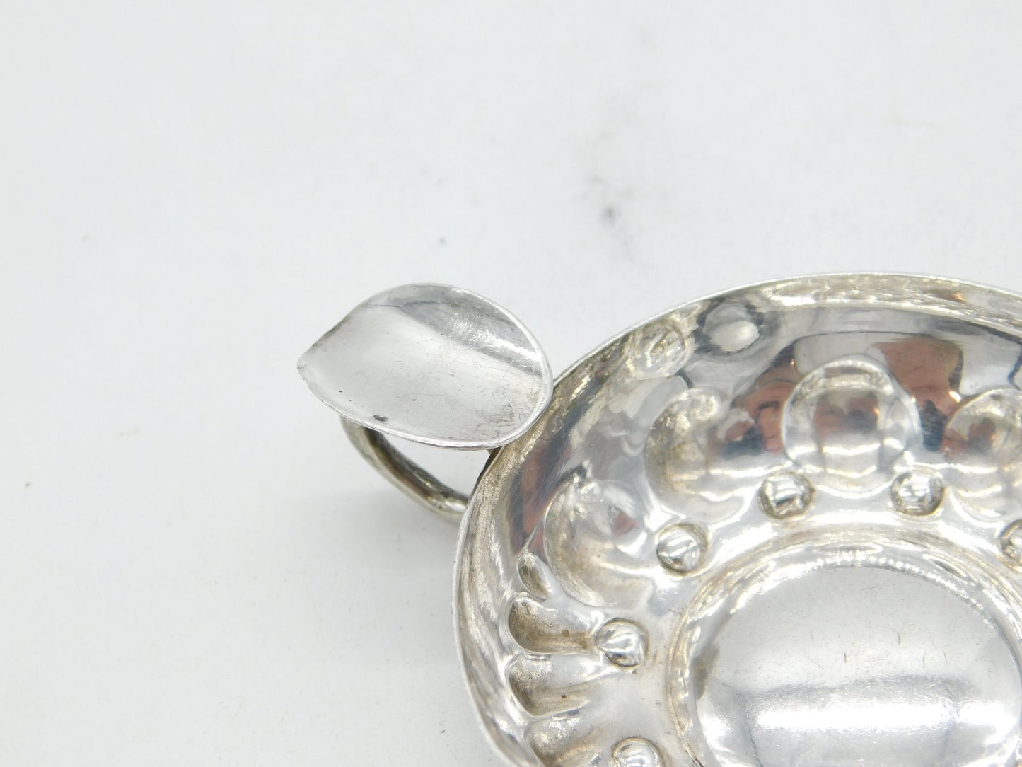 19th Century French .950 Silver Small Tastevin Wine Cup Antique c1880
