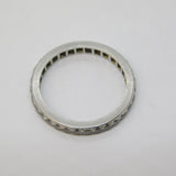 Platinum Brilliant Cut Diamond Eternity Ring Antique c1930 Art Deco