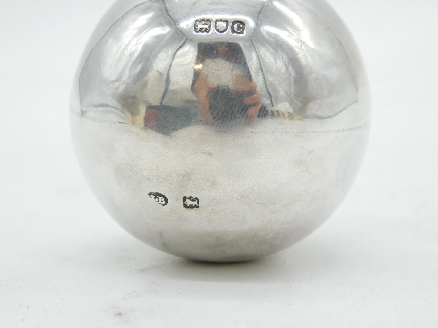 Victorian Sterling Silver Royal Artillery Grenade Form Table Lighter Antique 1898 London