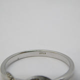 14ct White Gold & 1.1ct Brilliant Cut Diamond Solitaire Ring Vintage c2000