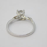14ct White Gold & 1.1ct Brilliant Cut Diamond Solitaire Ring Vintage c2000