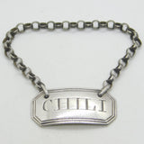 George III Sterling Silver Chilli Sauce Label Antique c1800 Phipps & Robinson