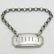 George III Sterling Silver Chilli Sauce Label Antique c1800 Phipps & Robinson