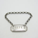 George III Sterling Silver Chilli Sauce Label Antique c1800 Phipps & Robinson