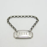 George III Sterling Silver Chilli Sauce Label Antique c1800 Phipps & Robinson