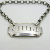 George III Sterling Silver Chilli Sauce Label Antique c1800 Phipps & Robinson