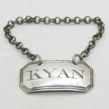 George III Sterling Silver Kyan Pepper Sauce Label Antique c1800 London