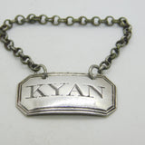 George III Sterling Silver Kyan Pepper Sauce Label Antique c1800 London