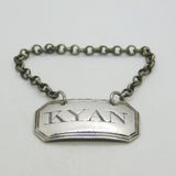 George III Sterling Silver Kyan Pepper Sauce Label Antique c1800 London