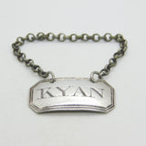George III Sterling Silver Kyan Pepper Sauce Label Antique c1800 London