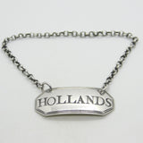 George III Sterling Silver Hollands Gin Decanter Label Antique 1800 London