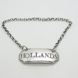 George III Sterling Silver Hollands Gin Decanter Label Antique 1800 London