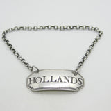 George III Sterling Silver Hollands Gin Decanter Label Antique 1800 London