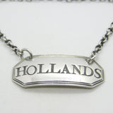 George III Sterling Silver Hollands Gin Decanter Label Antique 1800 London